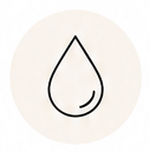 Line icon of a droplet representing glycolic acid